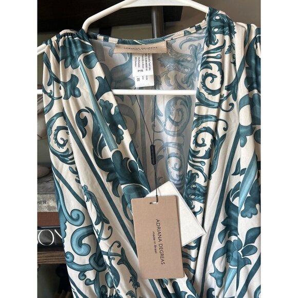 ADRIANA DEGREAS Hera Mini Dress Blue Womens Size Small - Picture 9 of 11